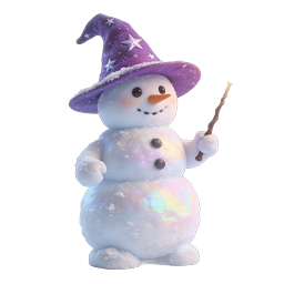 Magical Witch Snowman Icon - Enchanted Winter Character