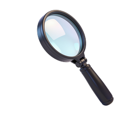 Magnifying Glass 3D Icon - Search & Discovery Tool