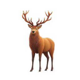 Majestic Stag Deer 3D Wildlife Icon