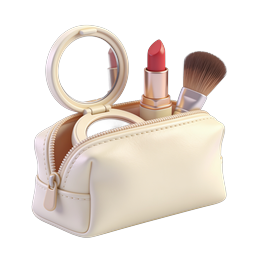 Makeup Bag with Cosmetics | 3D Realistic Icon