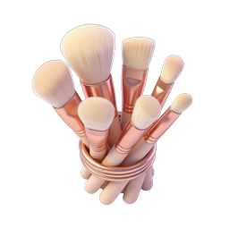 Luxury Makeup Brush Set Icon - Rose Gold Beauty Tools