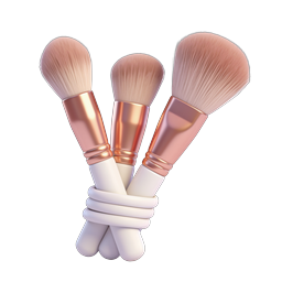 Elegant Makeup Brushes Bundle Icon - Beauty Essentials