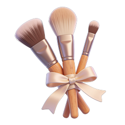 Elegant Makeup Brushes Bundle Icon - Rose Gold Beauty