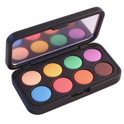 Colorful Makeup Palette 3D Icon | Beauty & Cosmetics