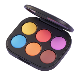 3D Makeup Palette Icon | Beauty & Cosmetics Design
