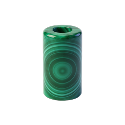 Green Malachite Cylinder Vase Icon - Luxury Stone Decor