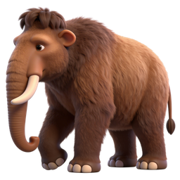 Charming Mammoth Icon for Playful Designs