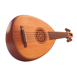 Wooden Mandolin Musical Instrument Icon
