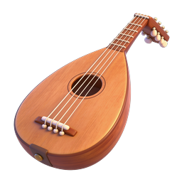 Mandolin String Instrument 3D Icon | Music Collection