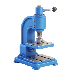 Manual Press Machine Industrial 3D Icon