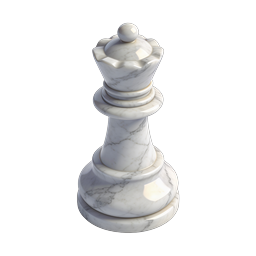 Marble Chess King Icon | Premium 3D Realistic Design