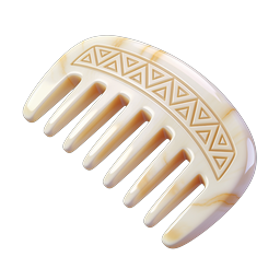 大理石コームアイコン - リアルなワイドティースデザイン