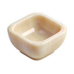 Elegant Marble Square Bowl - Premium Stoneware Icon