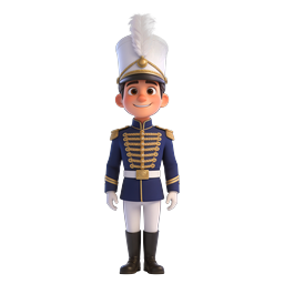 Marching Band Character 3D Illustration Icon