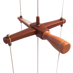Marionette Puppet Controller Icon - 3D Realistic Design