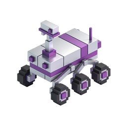 Isometric Mars Rover Icon | 3D Space Exploration Vehicle