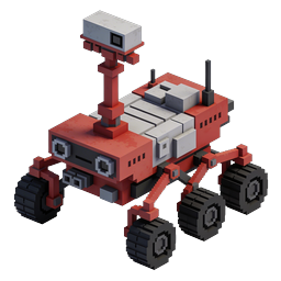 マーズローバー ボクセル 3D アイコン - 宇宙探索