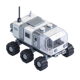 Rover marziano – icona pixel art isometrica per progetti spaziali