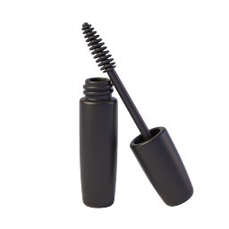 3D Mascara Tube Icon - Black Cosmetics Beauty Product