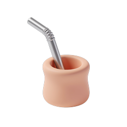 3D マテ茶カラバスとボンビージャ管アイコン
