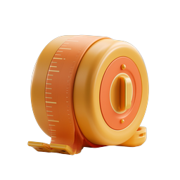 Measuring Tape 3D Icon | Construction & DIY Tool