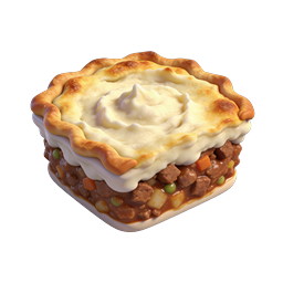 Savory Meat Pie Icon - 3D Realistic Food Illustration
