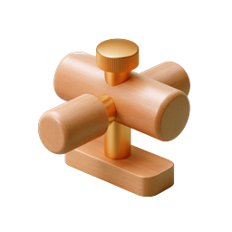 Mechanical Clamp Valve 3D Isometric Icon