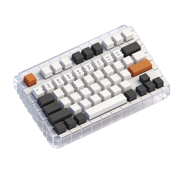 Mechanical Keyboard 3D Isometric Icon