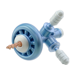 Mechanical Plumbing Valve 3D Icon | Realistic Render