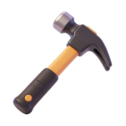 Stylish Hammer Icon for Construction Projects