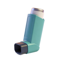 Asthma Inhaler Icon for Medical Use