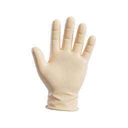 Icona realistica di guanto medico per igiene e sicurezza