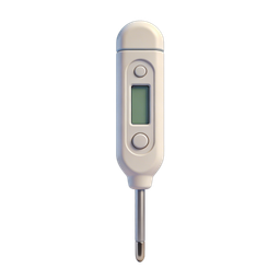 Digital Thermometer Icon for Medical Use