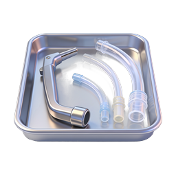 Medical Intubation Tray with Laryngoscope Icon