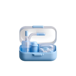 Medical Nebulizer Kit Icon - 3D Healthcare Illustration