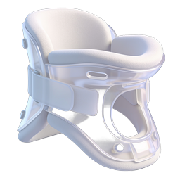 Medical Neck Brace 3D Icon - Cervical Collar Support