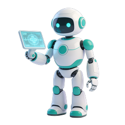 Medical AI Robot Icon - Healthcare Technology