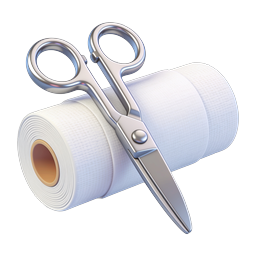 Medical Scissors and Bandage Icon - Surgical Tool