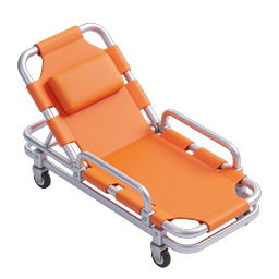 Medical Stretcher Icon | 3D Emergency Gurney