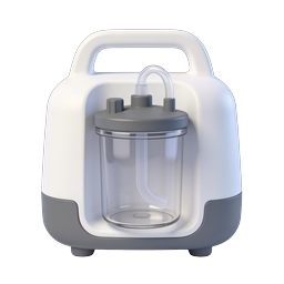 Portable Medical Suction Device Icon | 3D Render