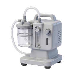 Medical Suction Device Icon - 3D Healthcare Equipment