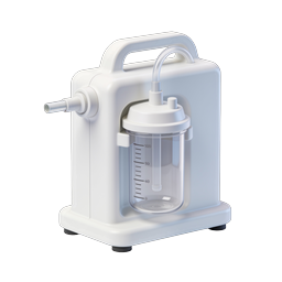 Medical Suction Device 3D Rendered Icon