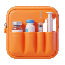 Medical Supplies Pouch 3D Icon - Healthcare & First Aid