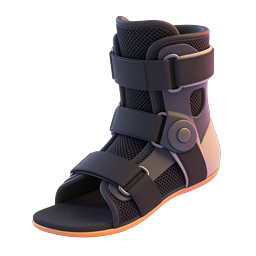 Medical Walking Boot 3D Icon - Orthopedic Recovery