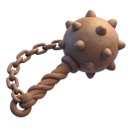 Icône Arme Fléau Médiéval - Boule à Pointes & Chaîne 3D