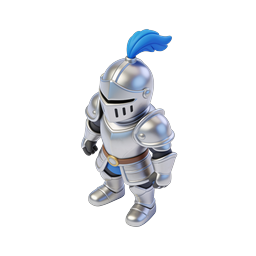 Medieval Knight Armor 3D Character Icon