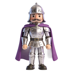 Medieval Knight Character 3D Icon for Fantasy Games