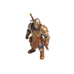 Medieval Knight Warrior 3D Character Icon