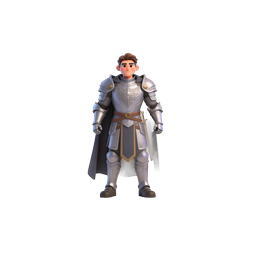 Medieval Knight Warrior 3D Character Icon