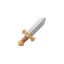 Medieval Sword Icon - 3D Fantasy Weapon Design